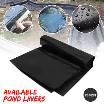 

8-32ft Fish Pond Liner Gardens Pools PVC Membrane Reinforced Landscaping HDPE Heavy Pool Waterproof Liner Cloth