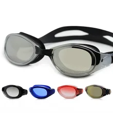 Высокое разрешение для мужчин и женщин-гладкое стекло для близорукости плавание Гальваническое водонепроницаемое Анти-туман ударопрочное стекло es красочные Gog
