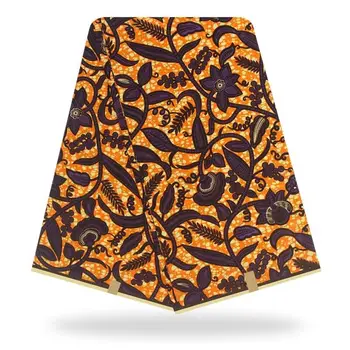 

Clothes Material African Wax Print Fabric 100%Cotton Fabric Real Ankara Wax Printed Fabric Real High Quality 6Yard VL14-96