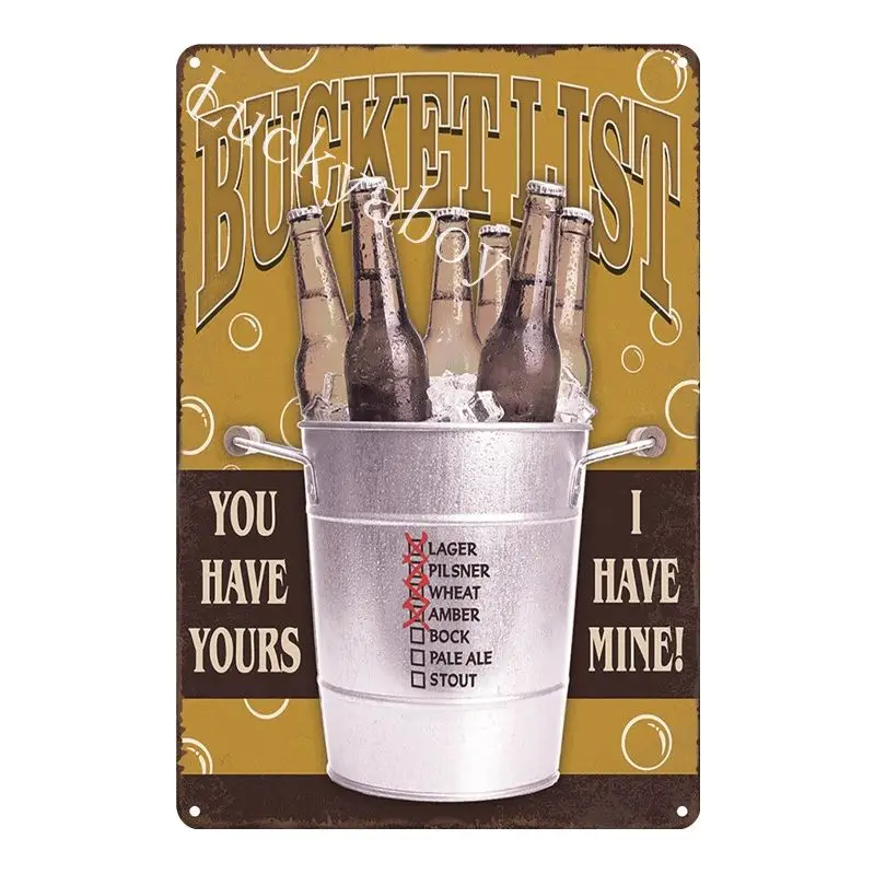 [Luckyaboy] Budweiser Pabst синяя лента mytos Beer Man Cave Cola металлический оловянный знак Паб Бар гаражный автомобиль Ретро Декор AL011 - Цвет: UV500