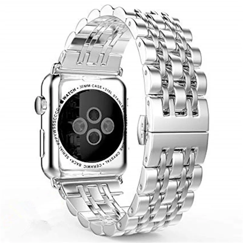 Нержавеющая сталь ремешок для Apple Watch группа 44 мм 40 42 38 соединяющий ремешок браслета iwatch серии 4 3 2 1 ремешки наручных часов