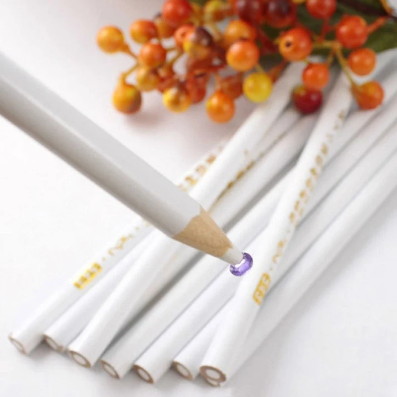 1Pc Nail Art Rhinestones Gems Picking Crystal Dotting Tool Wax Pencil wood Pen Picker Rhinestones Nail Art Decoration