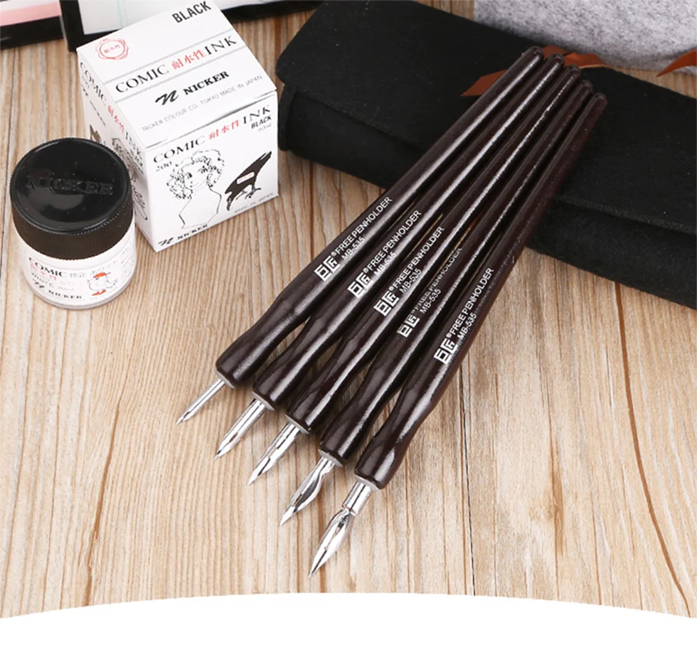 Tachikawa Cartoonist Saji/school G/D/Maru Nib Manga Fountain Pen Dipping Marker Art Set For Comic Sketch