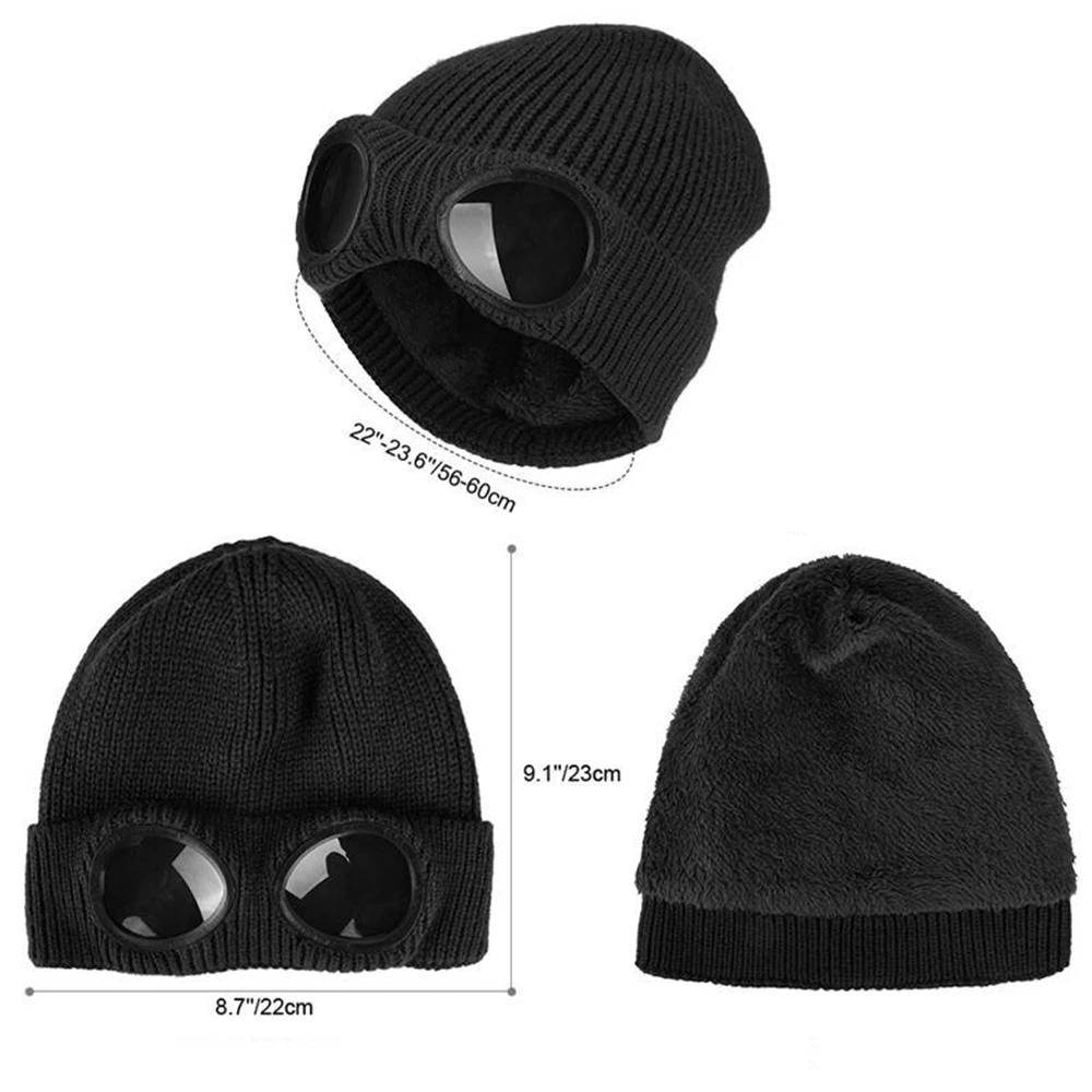 Unisex Solid Color Winter Knit Beanie 