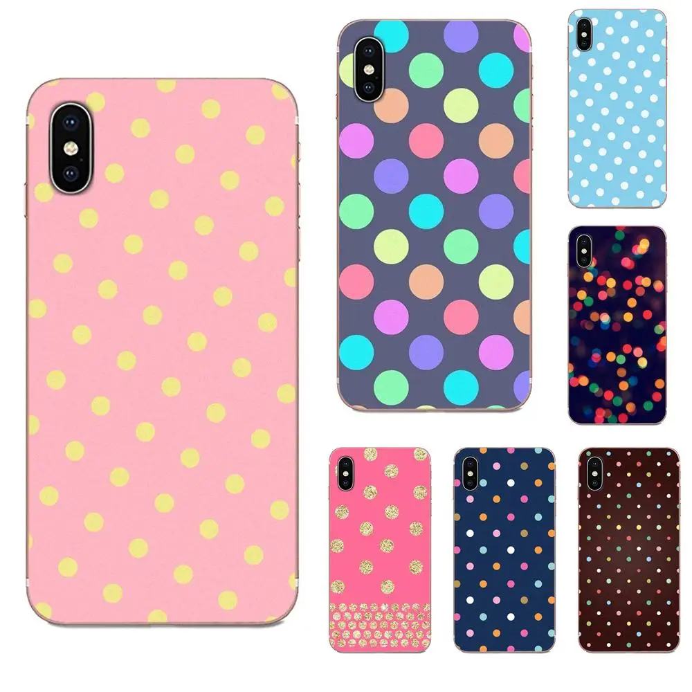 Мягкий чехол в горошек для Huawei Mate 9 10 20 P P8 P9 P10 P20 P30 P40 Lite Pro Smart 2017 | Мобильные