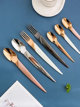 

Reusable Eco Friendly Personalized Stainless Steel Cutlery Portable 3pcs Stainless Steel Cutlery Set Nordic Tableware II50DCSTZ