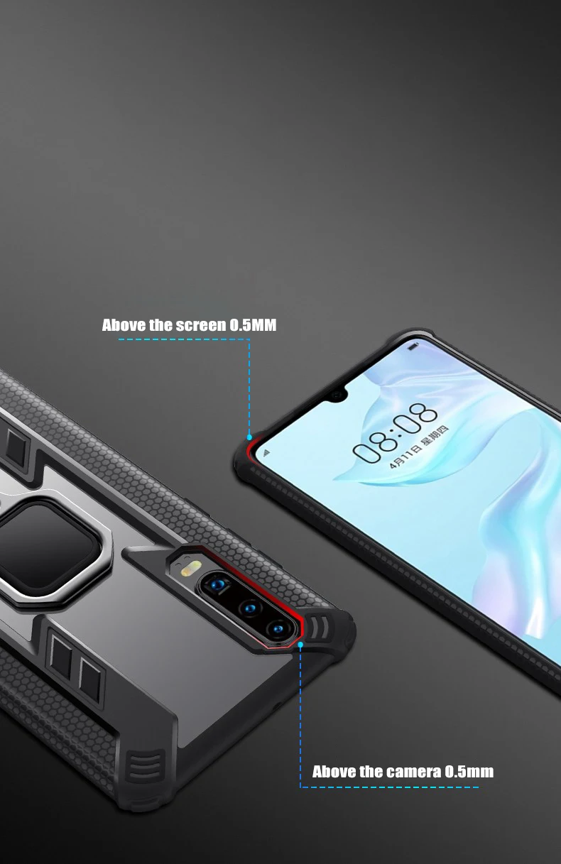 Toraise для samsung Galaxy S10 Plus автомобильный Магнитный кольцевой кронштейн чехол для Gaalxy A30 A50 A9 A750 анти-падение мягкая рамка Крышка