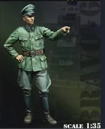 1/35 неокрашенные древние Offizier стоячая игрушка Смола модель миниатюрная каучуковая фигурка Unassembly Неокрашенная