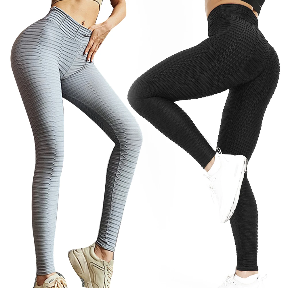 Женские быстросохнущие штаны для йоги с эффектом пуш-ап, спортивные штаны для бега, тренировок, фитнеса, дышащие впитывающие пот штаны с высокой талией для спортзала