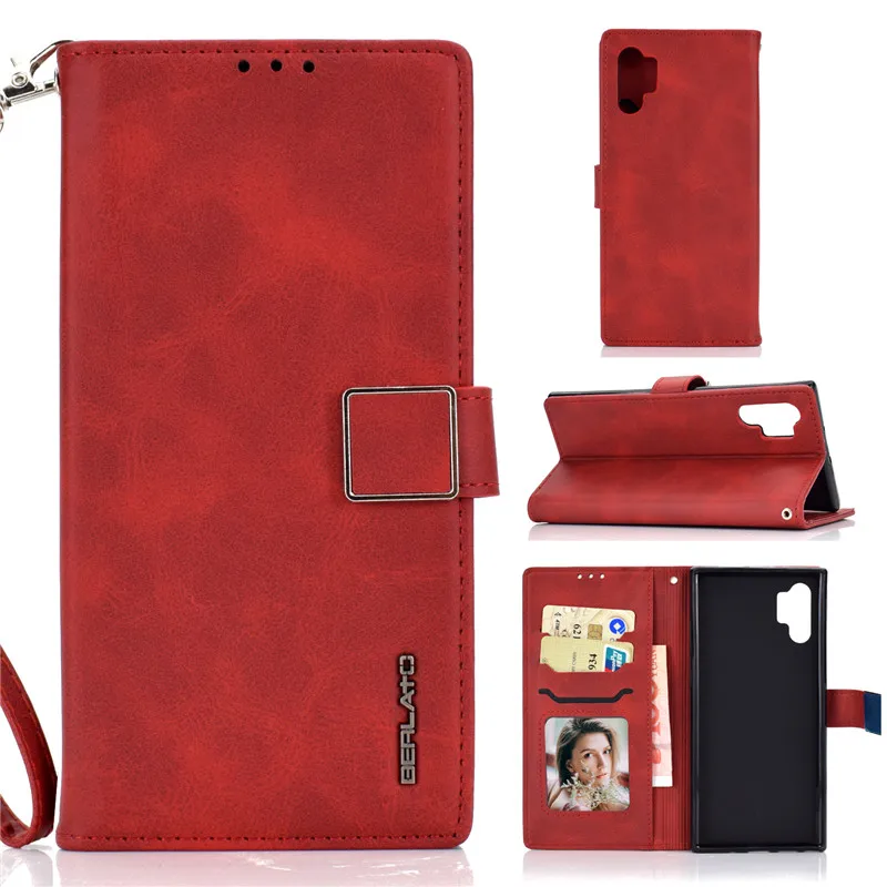 Флип-бумажник Etui Note10plus чехол для samsung Galaxy Note 10 9 S10 S9 S8 J4 J6 Plus A7 S10E S7 Edge Магнитный кожаный чехол