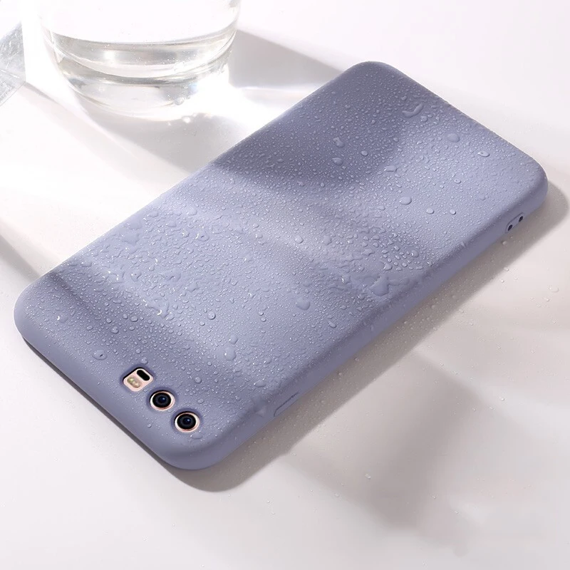 Жидкий чехол для huawei P10 TPU силиконовый мягкий чехол для huawei P10 Plus матовый цвет задняя крышка чехол