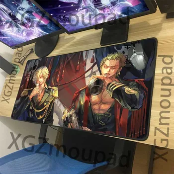 

XGZ Large Anime Mouse Pad Black Lock Edge Pop Cartoon One Piece Computer Custom Table Mat Speed Rubber Stripe Non-slip Coaster