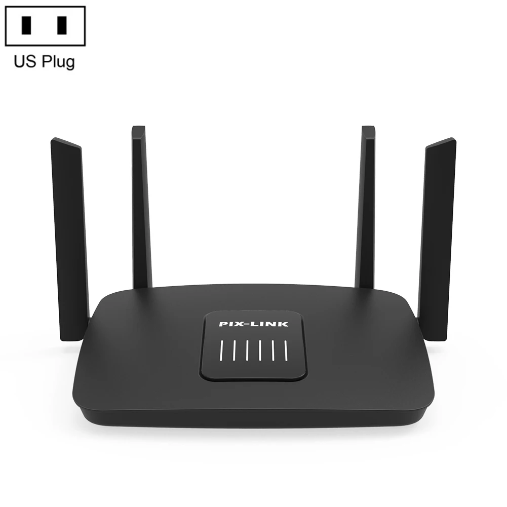 US plug Гигабитный Wifi роутер 1200 Мбит/с Wifi повторитель двухдиапазонный 2,4G/5G 1 WAN+ 3 LAN гигабитные порты 4*6 dbi антенна усиления WiFi усилитель - Цвет: US plug