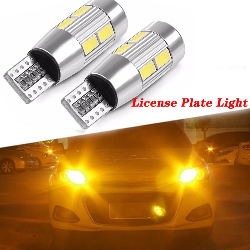 

2PCS Super Bright Car Led T10 License Plate Light For Seat Leon Lbiza Skoda Octavia a5 A7 2 Rapid Kodiaq Hyundai Accent Solaris