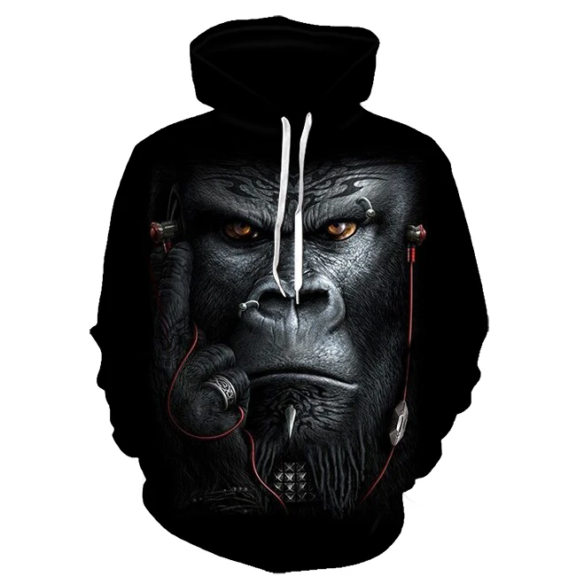 Мужская толстовка с капюшоном и 3D принтом, с карманами, с капюшоном, Wweatshirt, 3D цифровая Мужская и женская рубашка с длинными рукавами, новинка, с капюшоном, с рисунком волка, пальто, рубашка