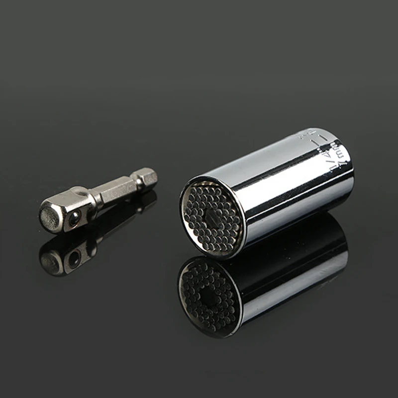 

2Pcs/Set Metric Sleeve 7-19mm Universal Toruqe Wrench Socket Head Set Adapter Portable Repair Spanner Multi Hand Tools Sets
