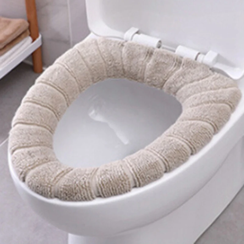 BG Toilet Covers Warm Comfortable Coral Toilet Seat Cover Qualified Bath Mats Cover for Bathroom And toilet Bathroom Mat - Цвет: BG