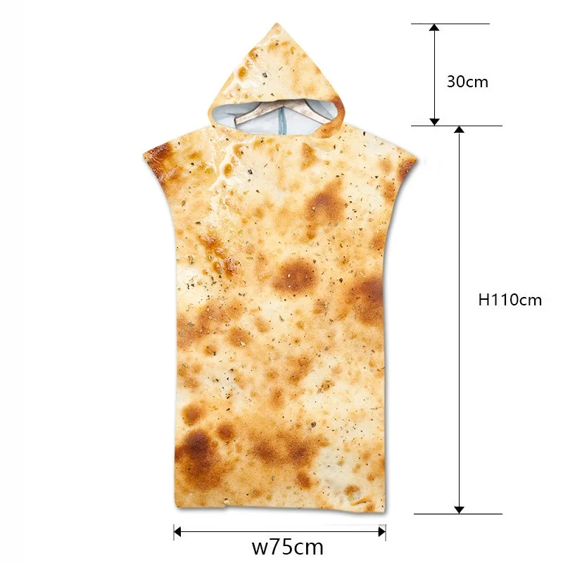 Tortilla, микрофибра, с капюшоном, пончо для серфинга, полотенце-накидка, буррито, банный халат, для купания, пляжное полотенце, платье, купальный костюм, пляжная одежда, халат de plage