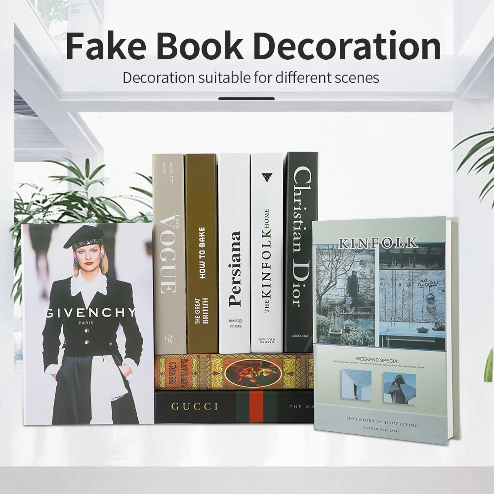 Поддельная книга домашнее украшение интерьер складная декоративная со звездой