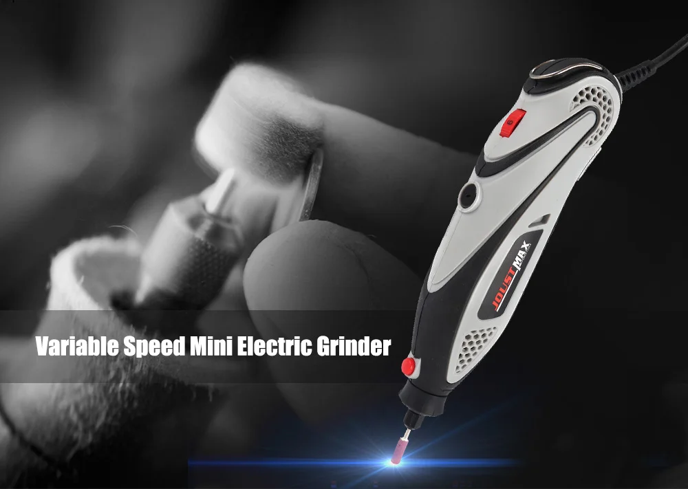 180W 6-speed Mini Electric Grinder Drill Rotary Tool Engraving Accessories 40pcs/90pcs 10000- 32000rpm Ceramic Metal Power Tool