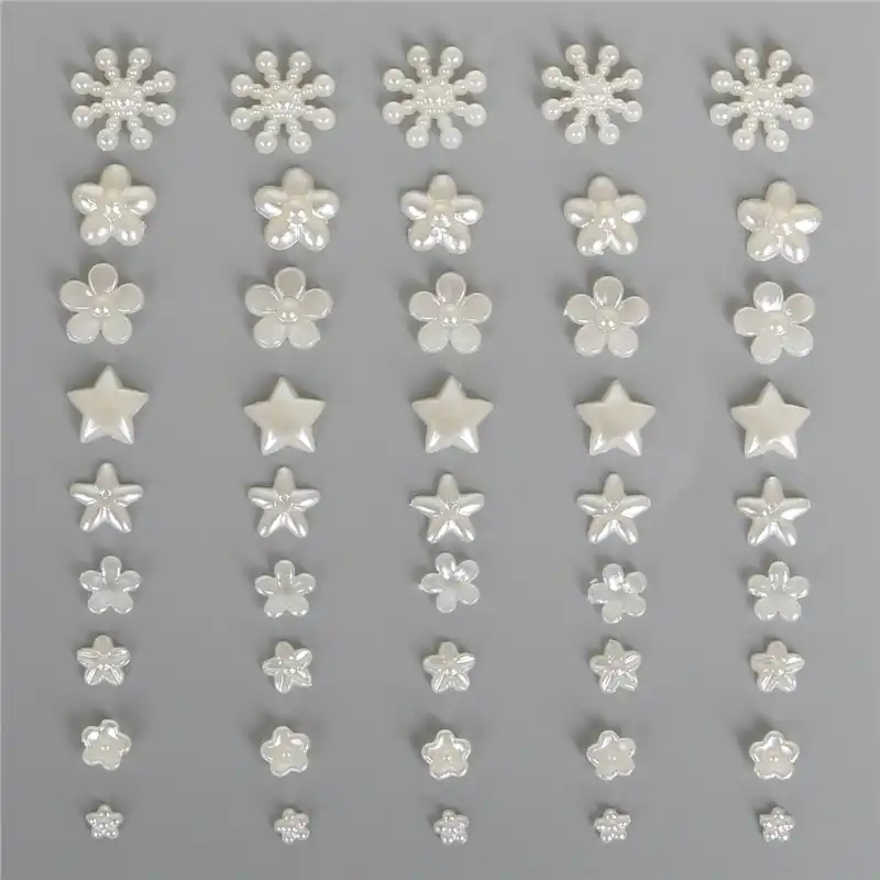 300 600 шт./пакет плоская спина кабошон Imatation Plastic ABS Pearl Flower для DIY Jewelry Beads Craft Phone