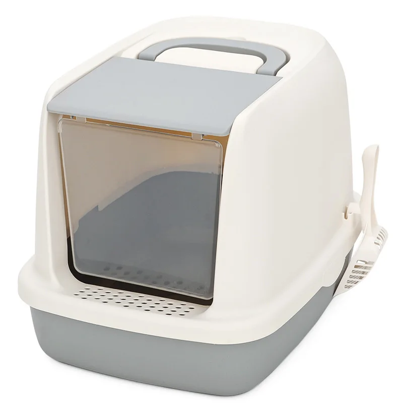 Cats Litter Box Fully Enclosed Cat litter Box Cats toilet Anti-splash Home Pet Toilet Bedpan Anti Splash Cats Litter Box
