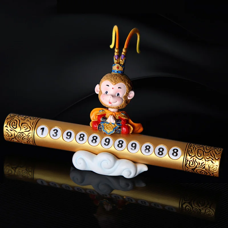 19*11 см Авто встряхивание головы обезьяна стоп знак украшение салона автомобиля Смола милый внешний вид автомобиля парковочные стоп знак автомобильные аксессуары