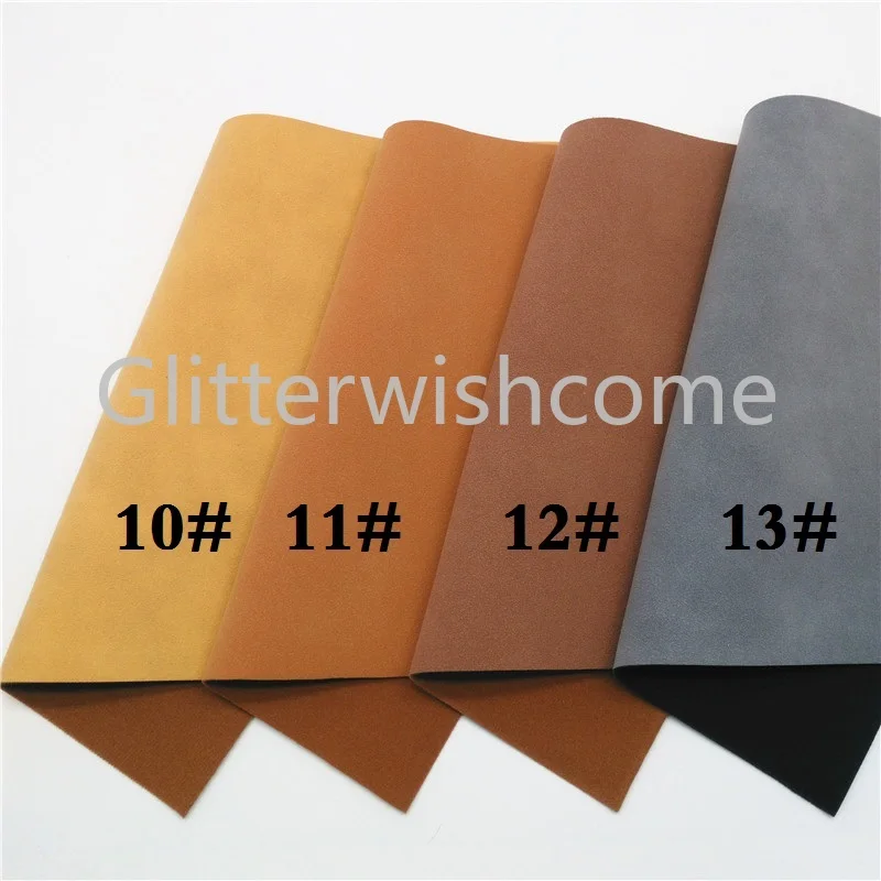 Glitterwishcome 21X29 см A4 размер винил для бантов два тона замша Синтетическая кожа искусственная кожа листы для бантов, GM709A
