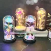 ROSE SPACE Rose in Glass Toy Artificial Flower LED Lamp Valentine's Mother Christmas Gift Party Present Girlfriend Birthday Gift ► Photo 2/6