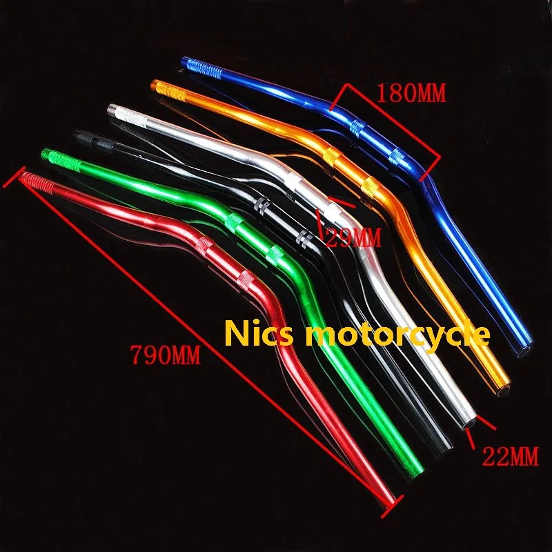 Universal Aluminum Motorcycle Handlebar(79CM 28MM-22MM) Off-road motorcycle ATV modification steering rod grip Dirt PIT Bike