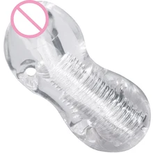 silky skin touch feeling Realistic Vagina Anal Male Masturbator Silicone Soft Tight Adult lengthen sexual life training toy