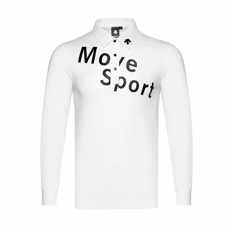 Qмужская спортивная одежда с длинным рукавом, одежда для гольфа, S-XXL на выбор, Повседневная рубашка для гольфа - Цвет: Long sleeve white