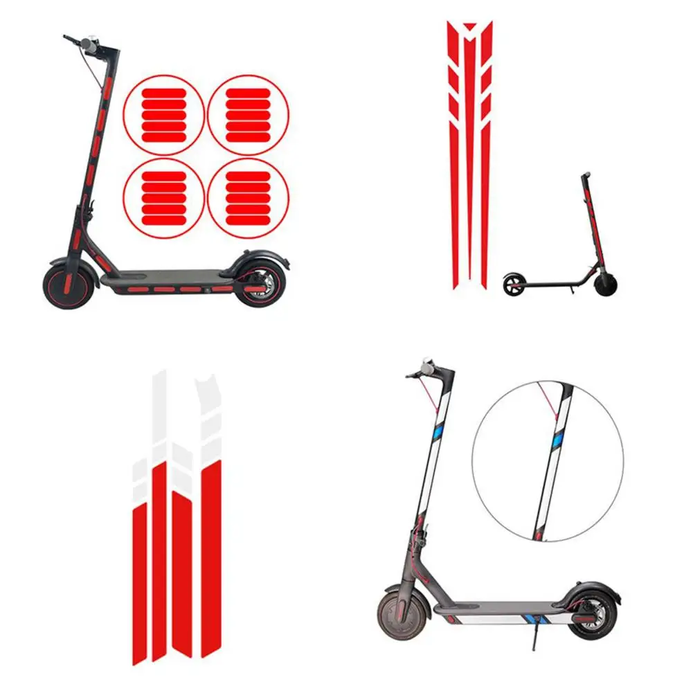 

4 style High Quality Reflective Styling Stickers For Xiaomi Mijia M365 Electric Scooter Skateboard Accessories NEW
