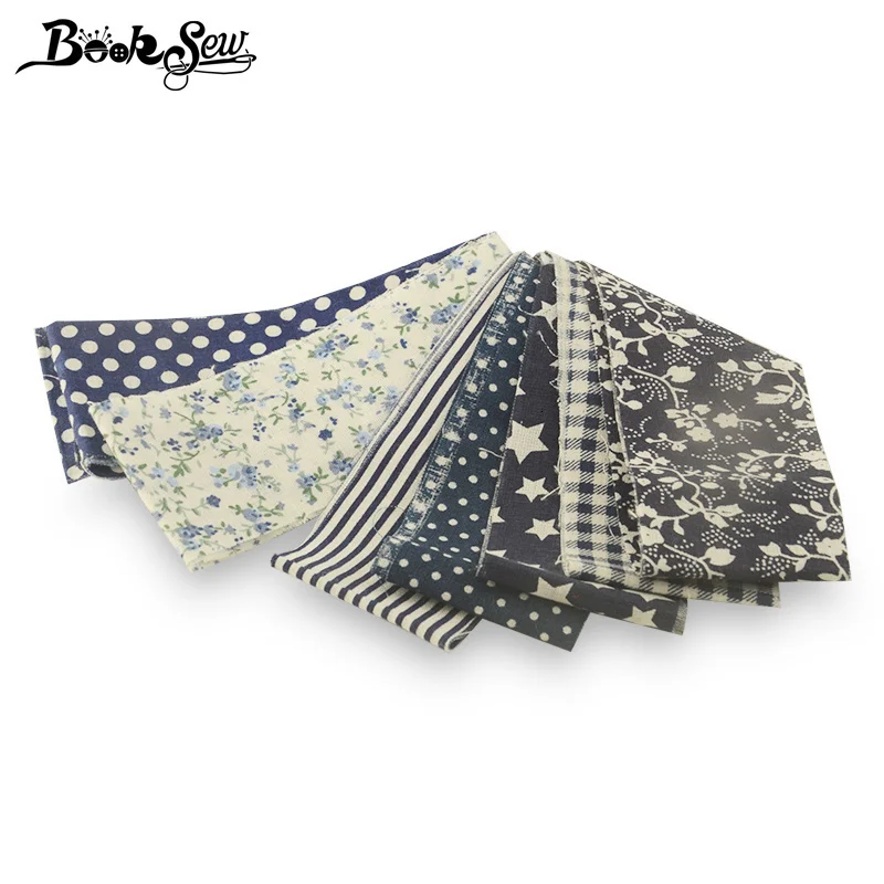 Booksew Анкара Ткань хлопковая ткань с цветами желе ролл полоски 8-9 шт./лот 5x100 см Telas лоскутное Algodon DIY куклы шитье ремесло