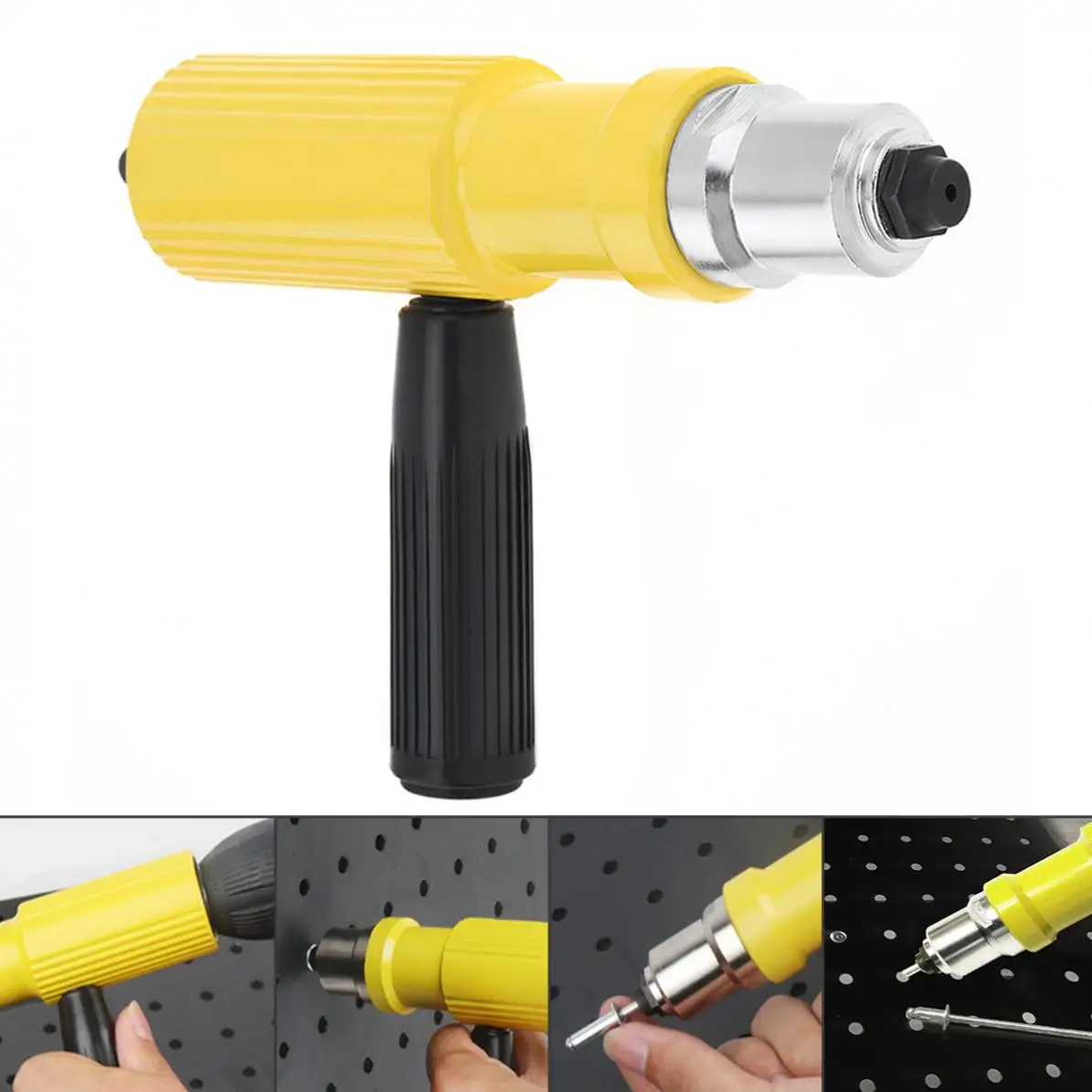 Electric Rivet Gun Adapters Multifunction Riveting Tool Cordless Insert Riveting Electric Drill