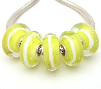 

JGWGT 1130 5X 100% Authenticity S925 Sterling Silver Beads Murano Glass beads Fit European Charms Bracelet diy jewelry Lampwork