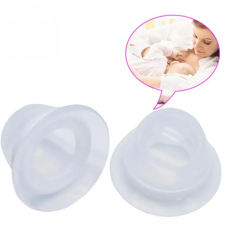 2pcs/set Correction Puller Redress Sucking Breastfeeding Hygiene Protector Soft Silicone Pregnant Women Nipple Aspirator