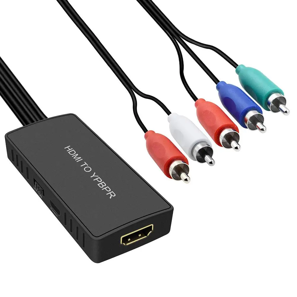 HDMI к видео YPBPR адаптер конвертер HDMI к компонентному преобразователю с кабелем YPBPR адаптер питания для Apple tv dvd-плееров