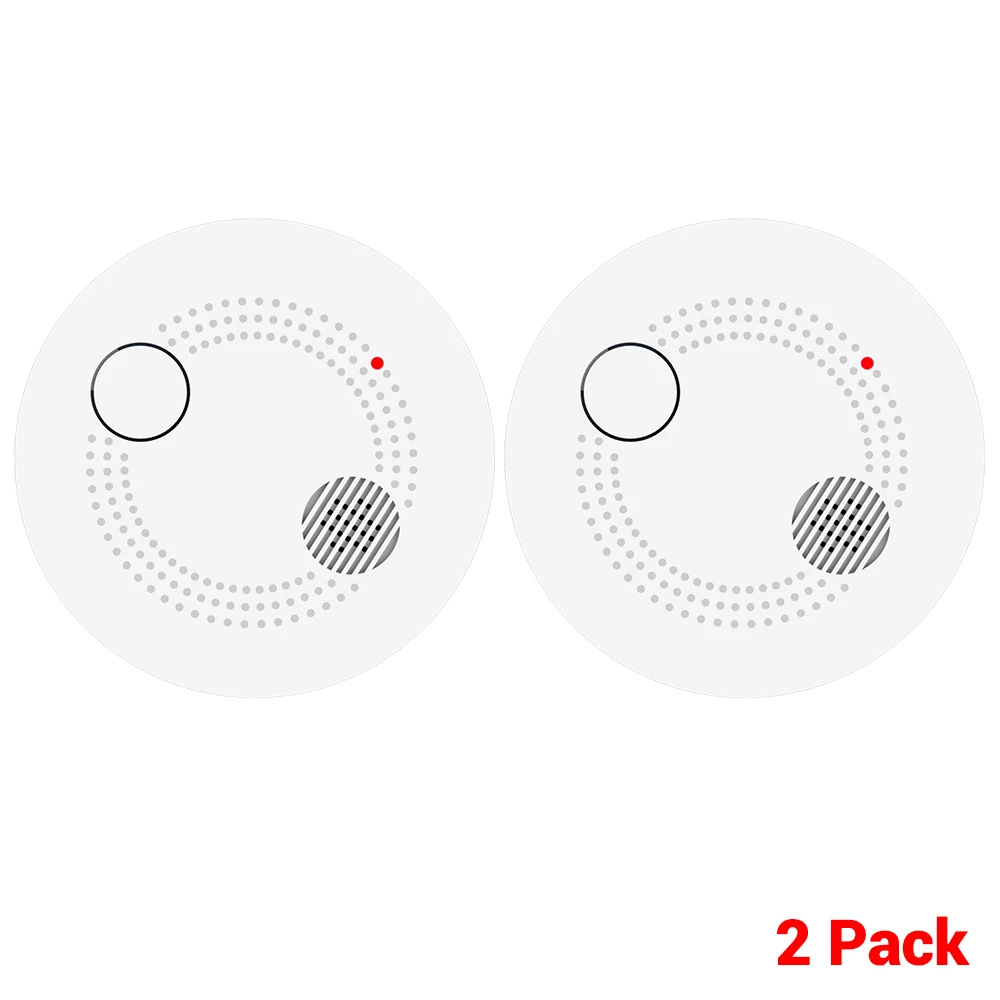2pcs CPVan Tuya WiFi детектор дыма пожарная сигнализация Беспроводная дымовая сигнализация пожарная защита пожарный детектор домашняя система охранной сигнализации - Цвет: 2pcs