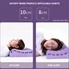 New TPE Cool Breathable Bed Pillow Protection Cervical Washable Pillows With Pillowcase For Neck Message Sleep Travel Purple 5