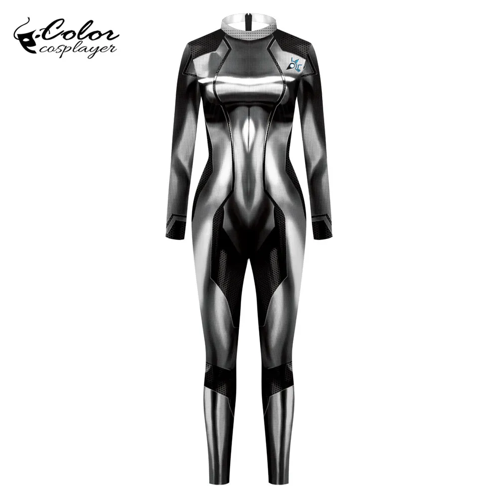 Color Cosplayer Game METROID Samus Aran Cosplay Costume For Women Bodysuit Solider Purim Carnival Party Clothing For Girl