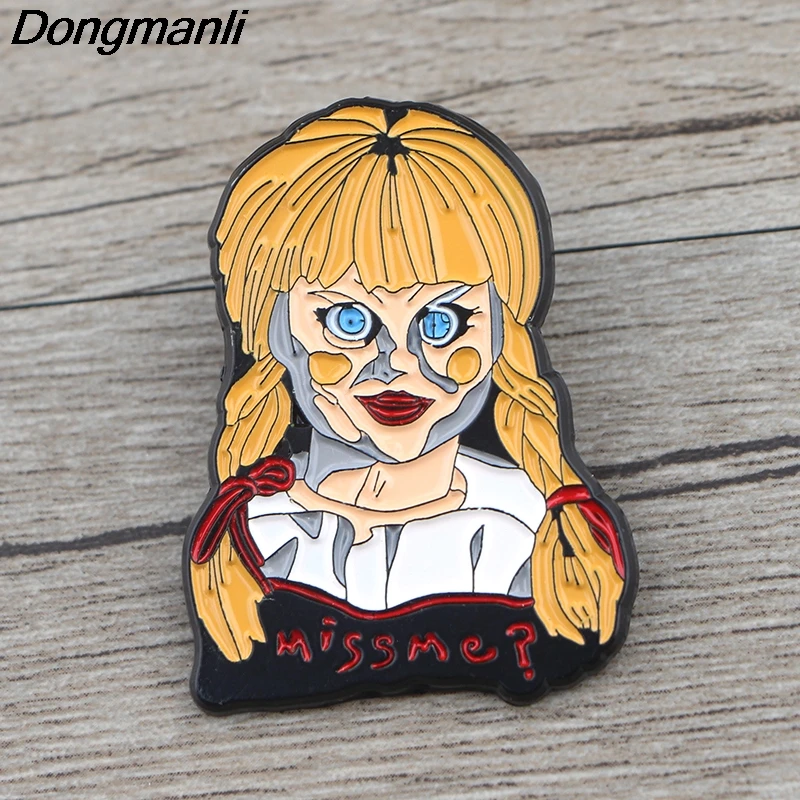K1006 заколки для ужасов ювелирные изделия Annabelle Terror Ghost металлические