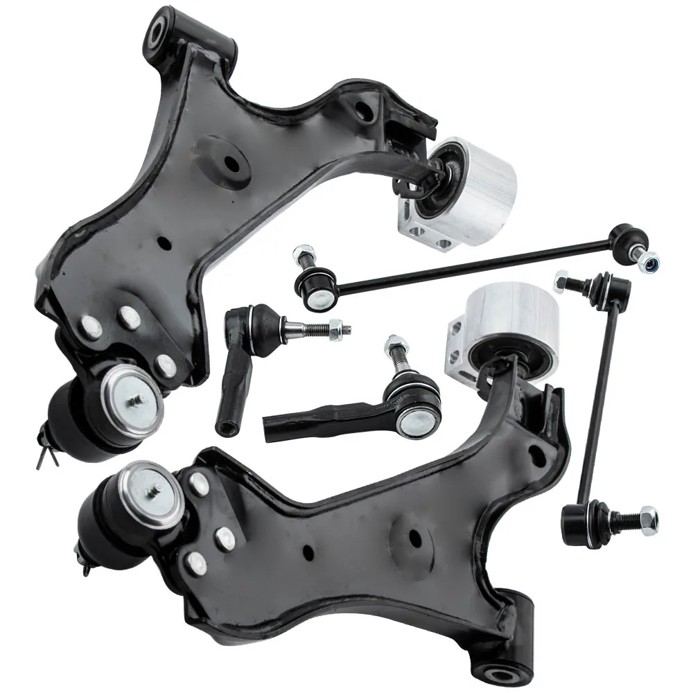 New 6PC Front Lower Control Arms Tie Rods Kit for Chevrolet Equinox for