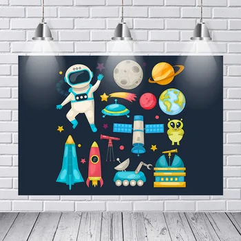 

Universe Galaxy Space Backdrops Nebula Astronomy Planets Child Customized Photographic Backdrops for Photo Studio