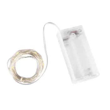 

LED Starry String Lights Fairy Micro Transparent Copper Wire Battery Lights 2M 3M 5M 10M Party Xmas Wedding Decoration