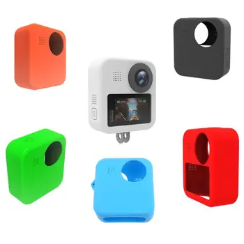 

For GoPro MAX Dual Len Caps Case Cover + Body Soft Rubber Frame Silicone Protect