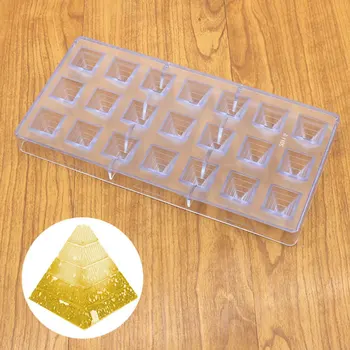 

21 Pyramids Shape Polycarbonate PC Chocolate Mold DIY 3D Lollipop Fondant Candy Cake Molds Kitchen Baking Pastry Tools