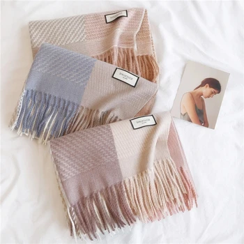 

JO&MI 2020 winter woman new design cotton fashion scarf (size: 70*206cm)