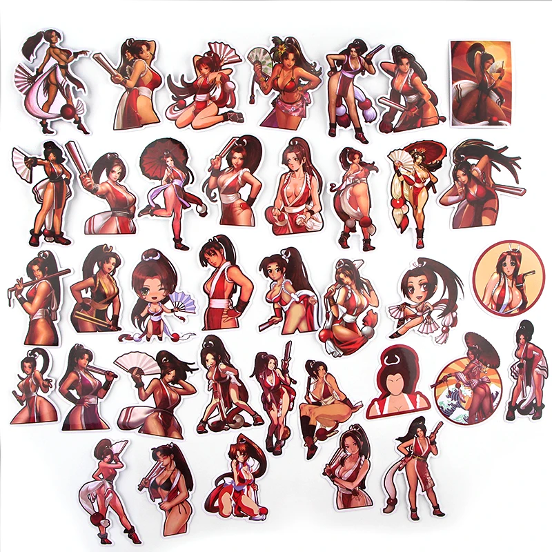 PC532 37 шт./компл. Mai Shiranui игра анимированные персонажи Скрапбукинг наклейка s для гитары багаж холодильник Граффити стикер