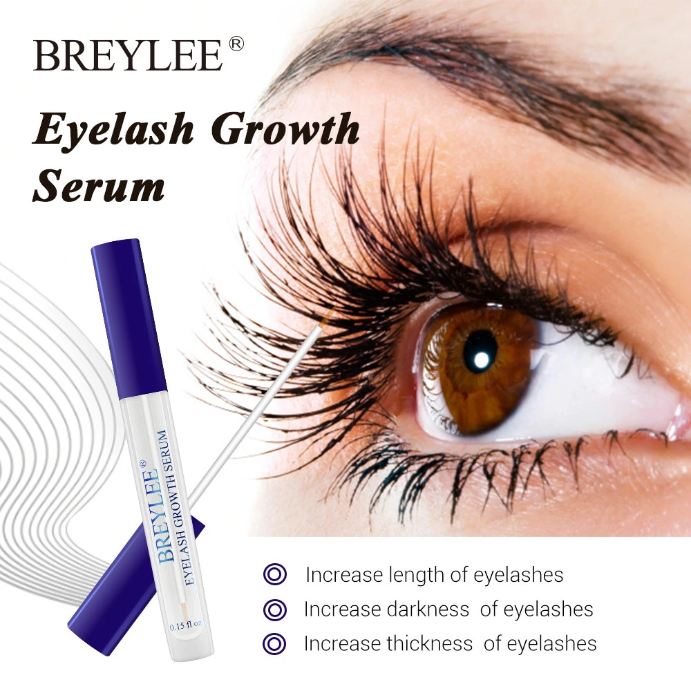 

BREYLEE Eyelash Growth Eye Serum Make up tools Enhancer Eye Lash Lengthening Longer Fuller Thicker Lashes Powerful Eye Care4.5ml